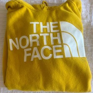 North face Yellow Hoodie
